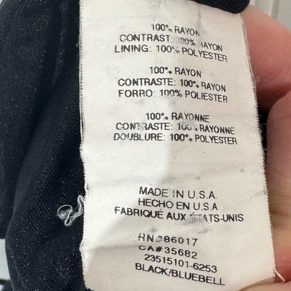 Y2K Bebe Handkerchief Hem Floral Skirt Black Bluebell Rose Print XS - Picture 7 of 8